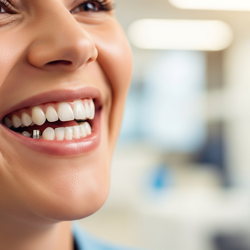 Illustration of Adaptarea la dinții fixați pe implanturi: Ghidul tău esențial pentru un zâmbet perfect