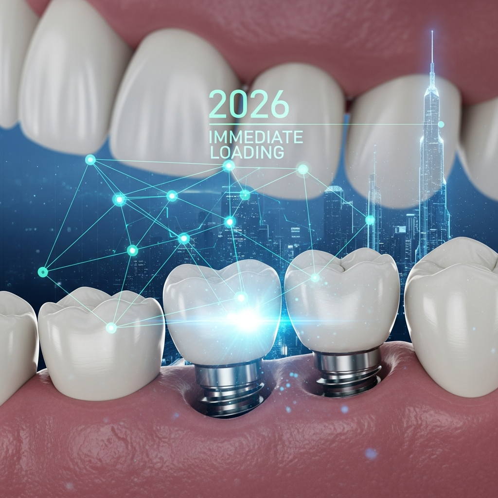 Illustration of Avantaje zirconiu pe implanturi bicorticale cu încărcare imediată 2026