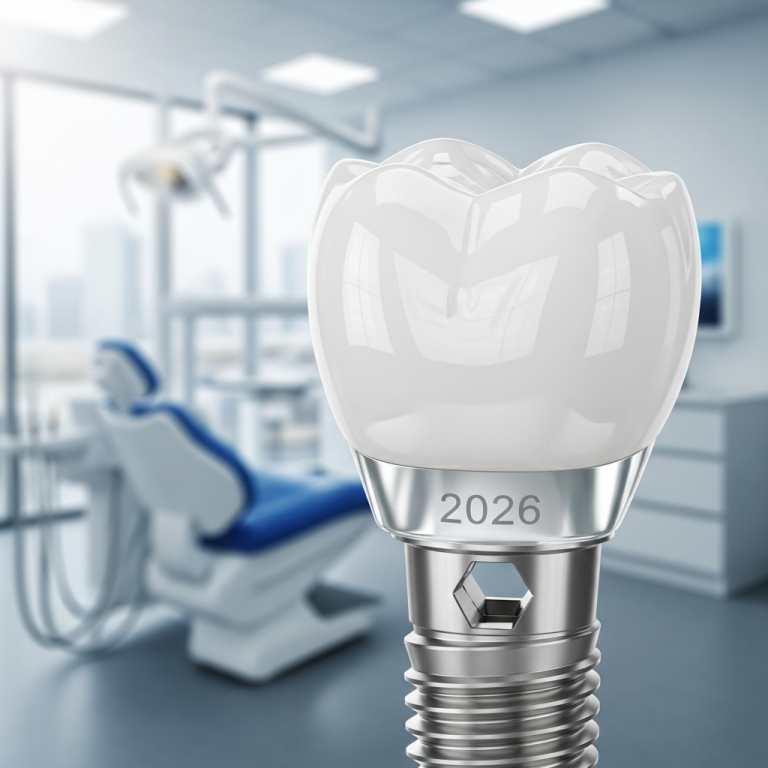 Illustration of Avantajele zirconiului pe implanturi bicorticale în 2026