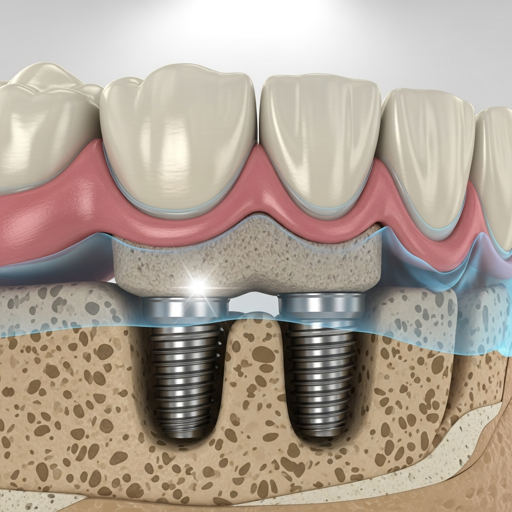 Illustration of Bicortical Dental Implants: Superior Stability & Long-Term Success