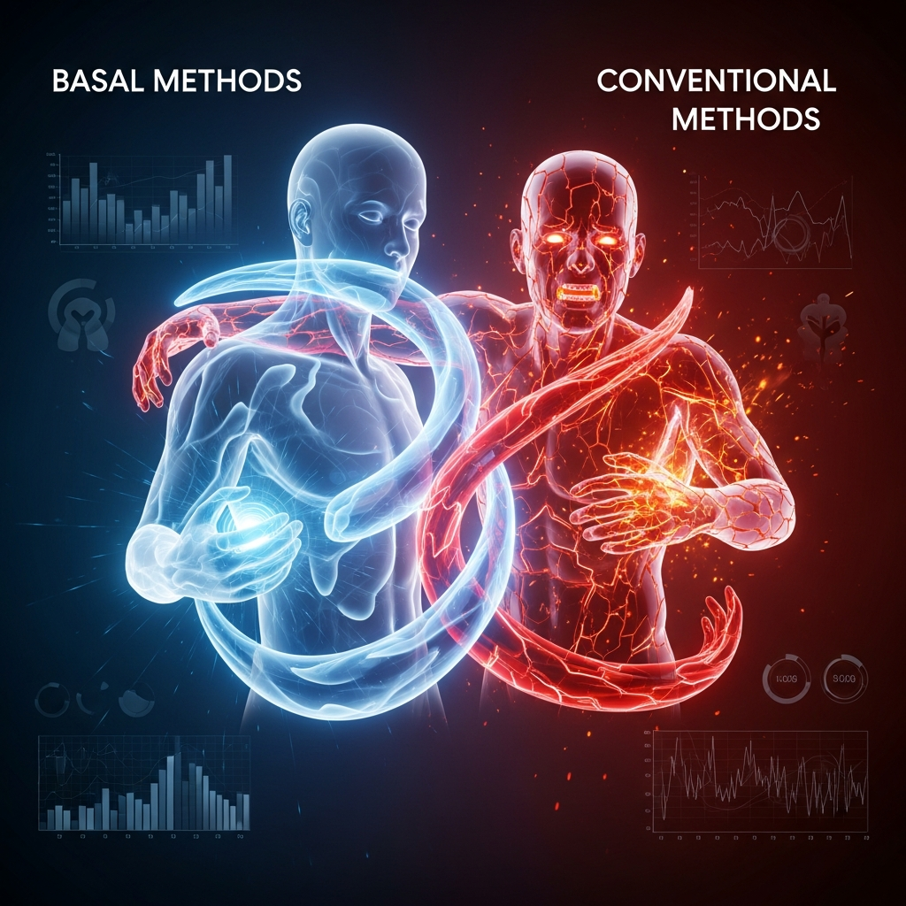 Illustration of Comparativ durere post-operatorie: Analiza Stunning a Metodelor Bazale vs Convenționale