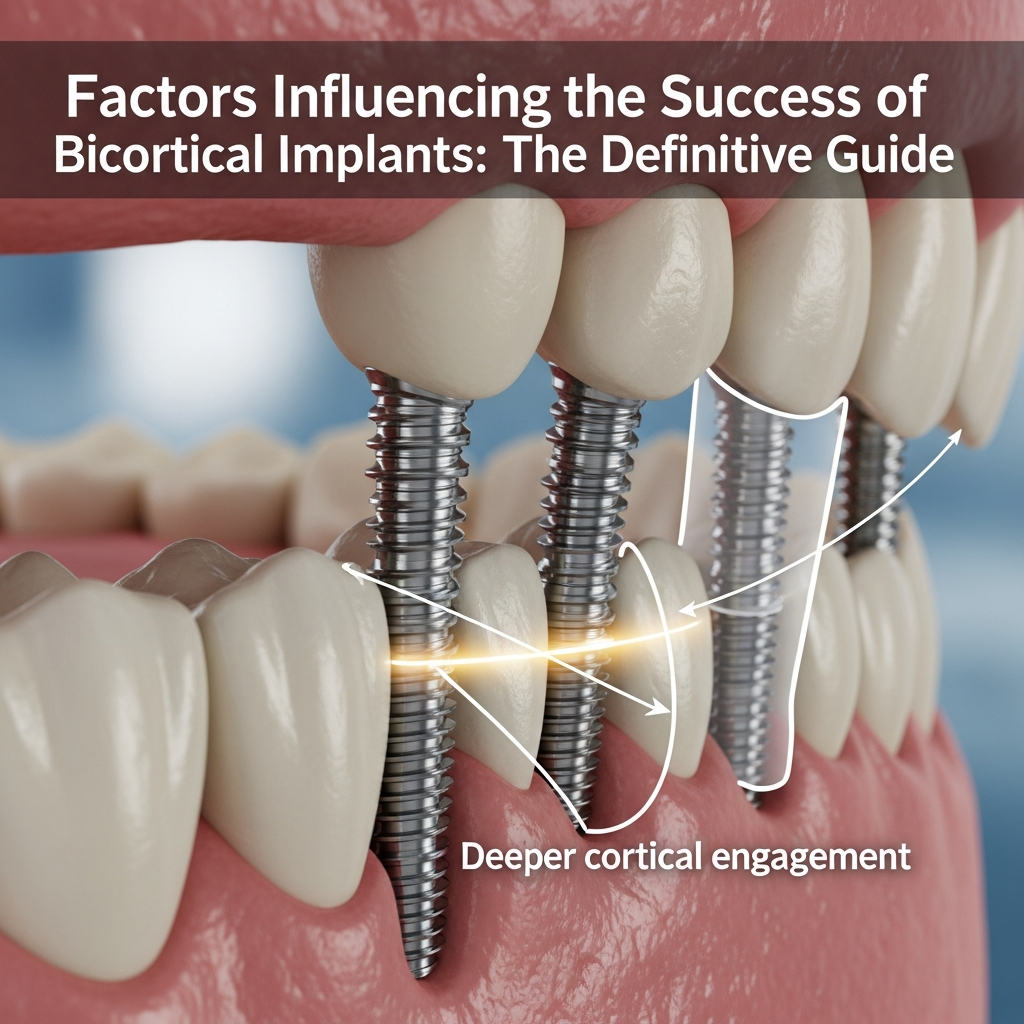 Illustration of Factori care influențează succesul implanturilor bicorticale: Ghidul Definitiv