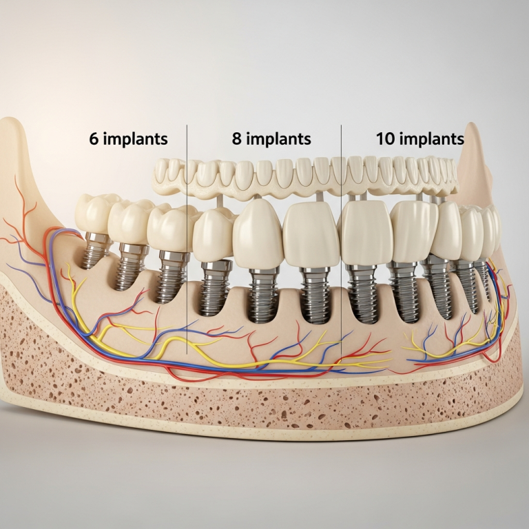 Illustration of Ghid alegere implanturi bazale: 6 vs 8 vs 10 pentru rezultatul perfect