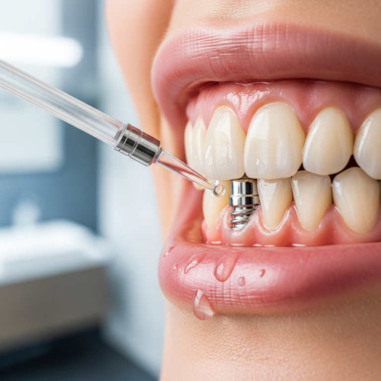 Illustration of Ghid igienă cu irigator: Must-Have pentru Implanturi cu Încărcare Imediată