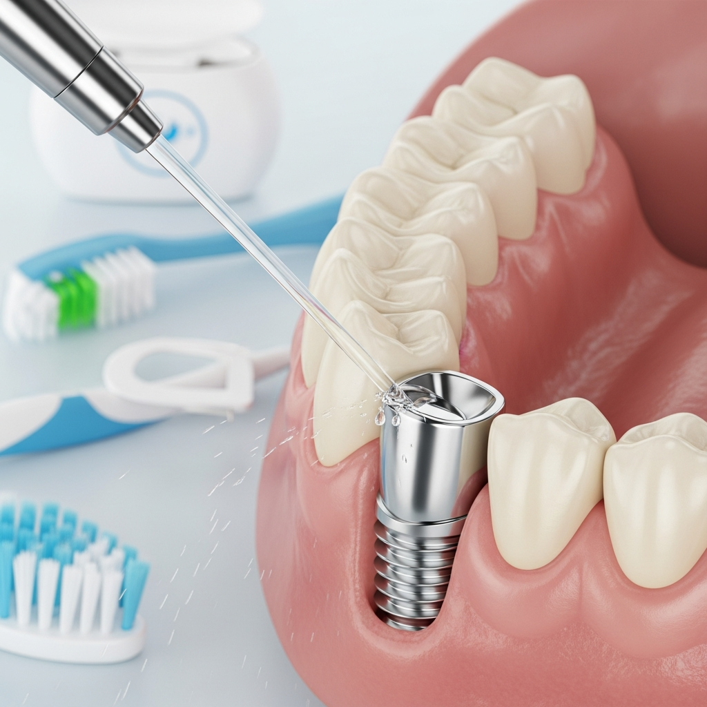 Illustration of Igiena orală: Rolul esențial în prevenirea periimplantitei