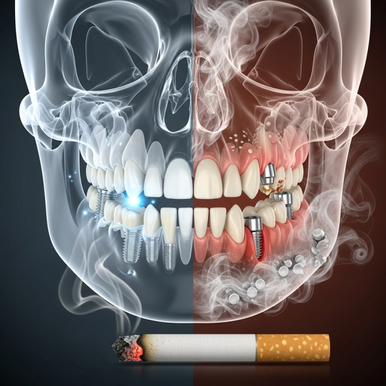 Illustration of Implanturi bazale: Reducerea esențială a riscului de eșec pentru fumători