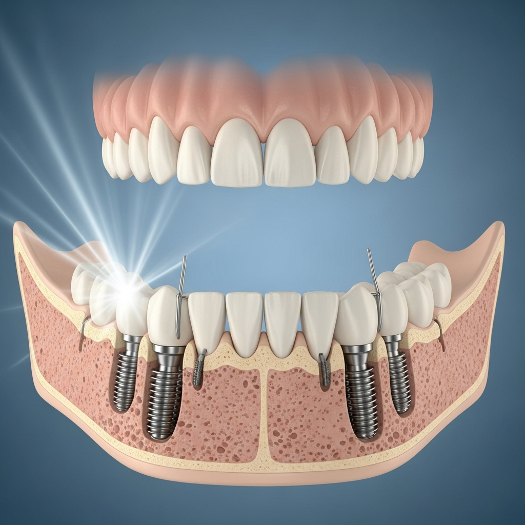 Illustration of Implanturi bazale: Soluția eficientă pentru rezorbție osoasă severă