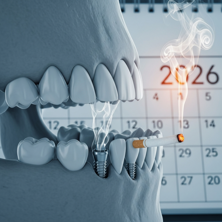 Illustration of Implanturi bicorticale pentru fumători: Beneficii Exclusive și Riscuri în 2026