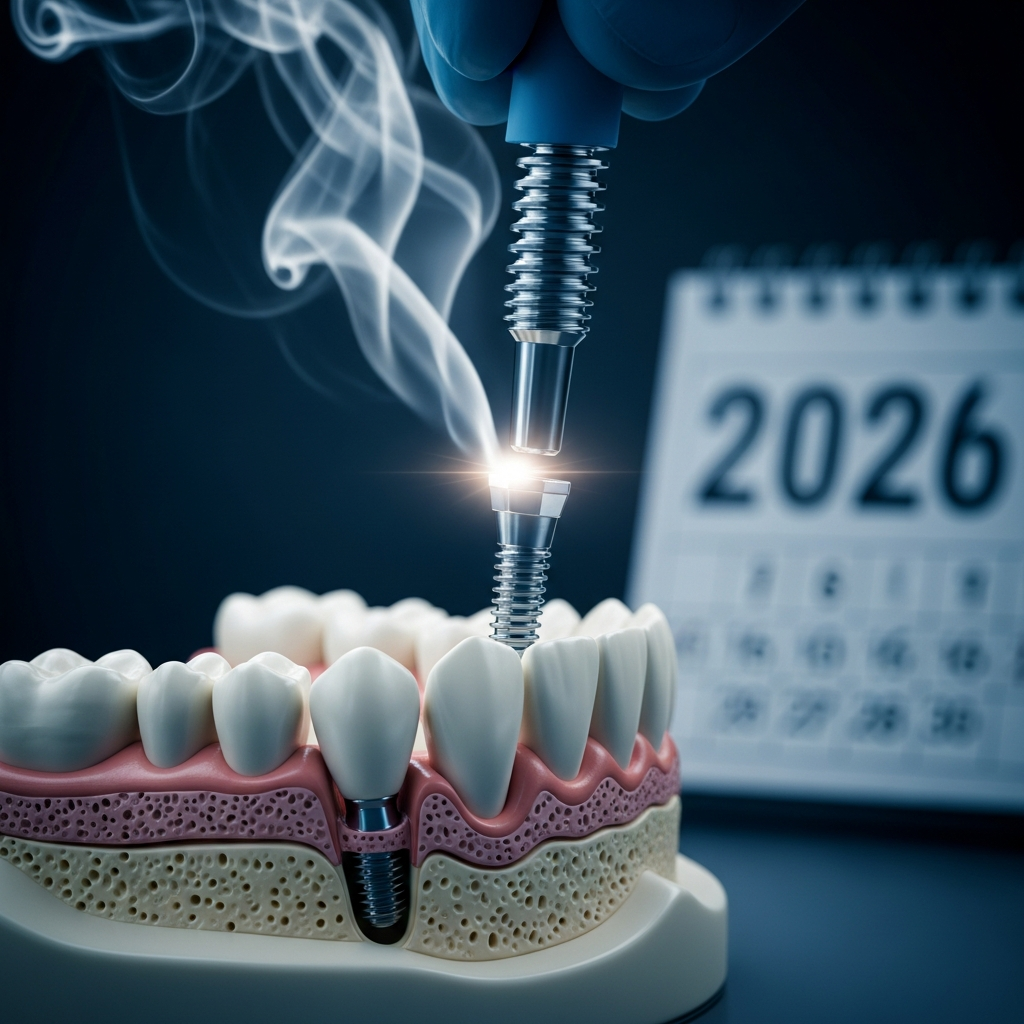 Illustration of Implanturi bicorticale pentru fumători: riscuri și beneficii în 2026