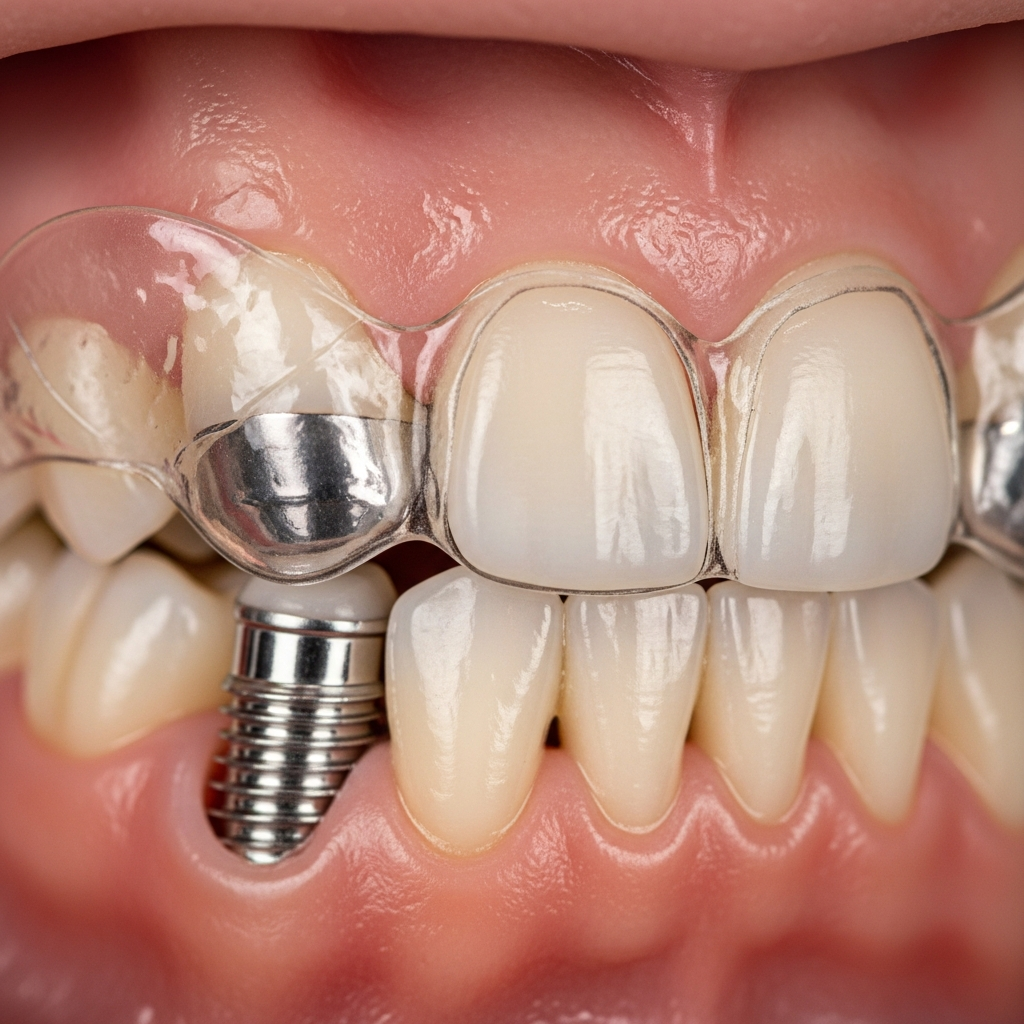 Illustration of Implanturi bicorticale: Protecția Ocluzală Esențială pentru Bruxism