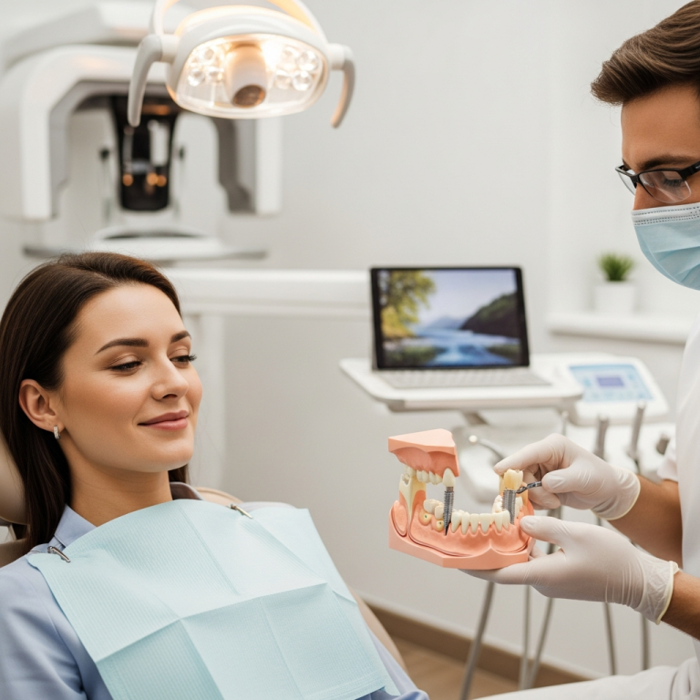 Illustration of Implanturi bicorticale: Soluții Eficiente pentru Anxietatea Dentară