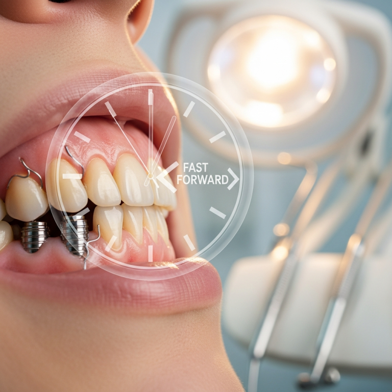 Illustration of Implanturi bicorticale: Timpul de vindecare completă și rapidă