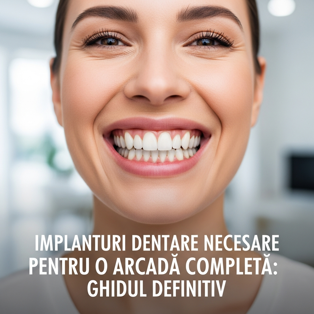 Illustration of Implanturi dentare necesare pentru o arcadă completă: Ghidul Definitiv
