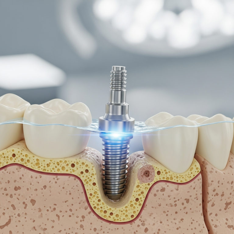 Illustration of Implanturile Bazale: O Soluție Revoluționară Fără Adiție de Os