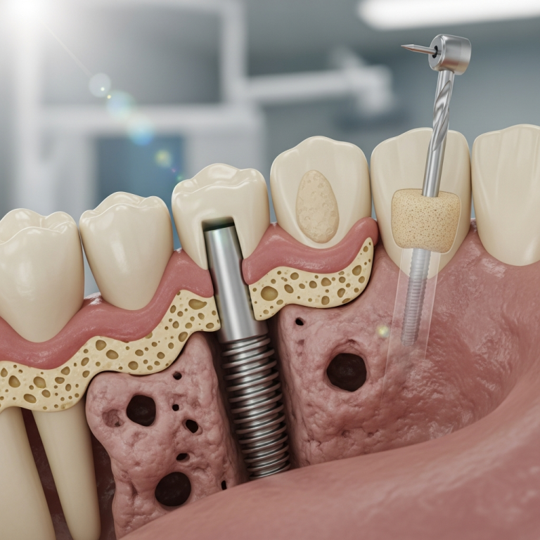 Illustration of Implanturile bicorticale: Soluția Eficientă pentru Osul Atrofiat