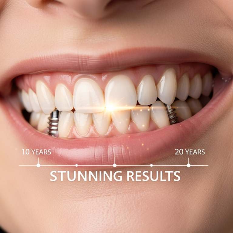 Illustration of Longevitate lucrări pe implanturi bicorticale: Rezultate Stunning de 10-20 Ani